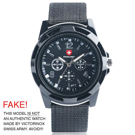 real vs fake swiss army watches